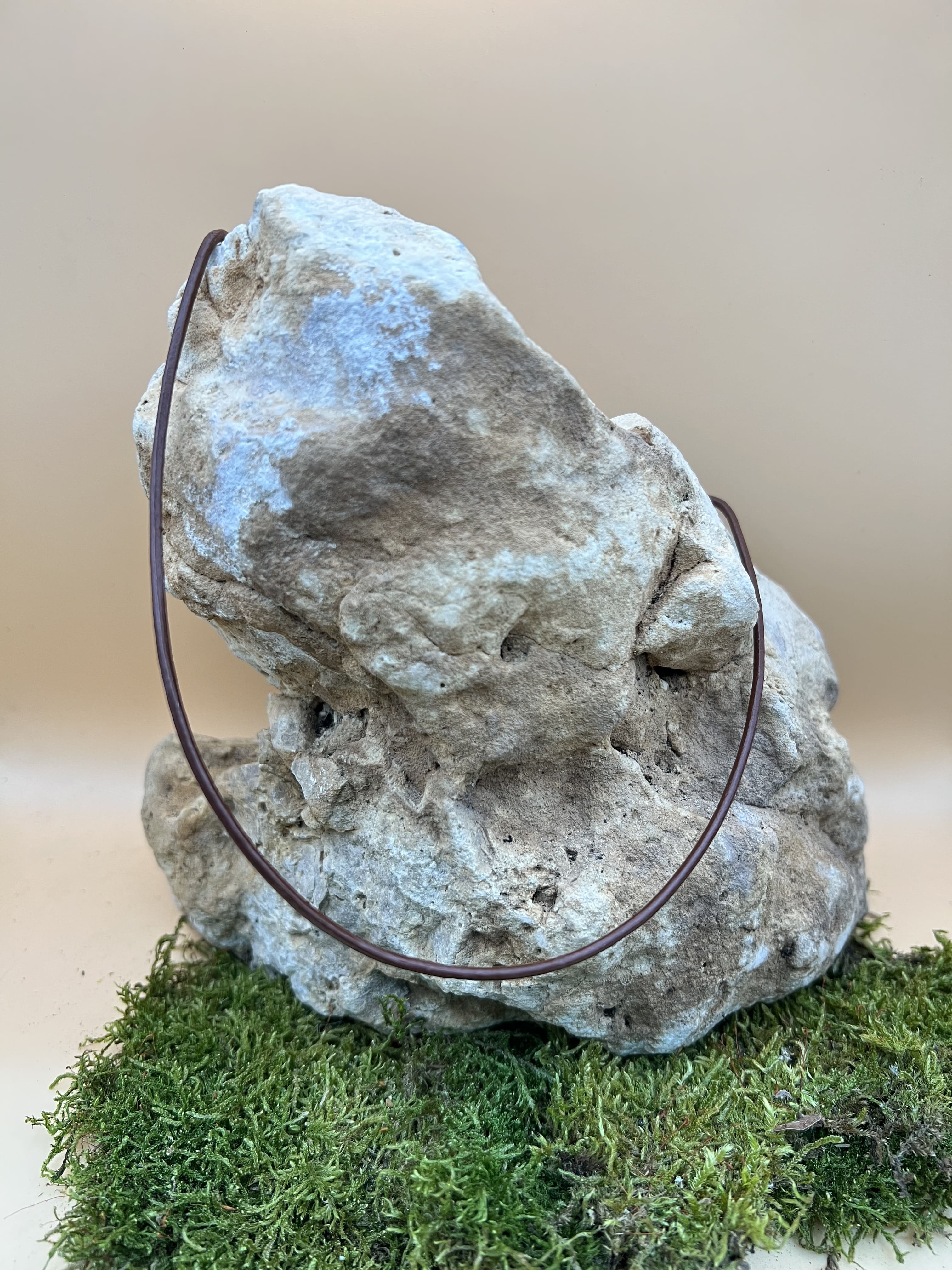 Lederkette braun mit Verschluss