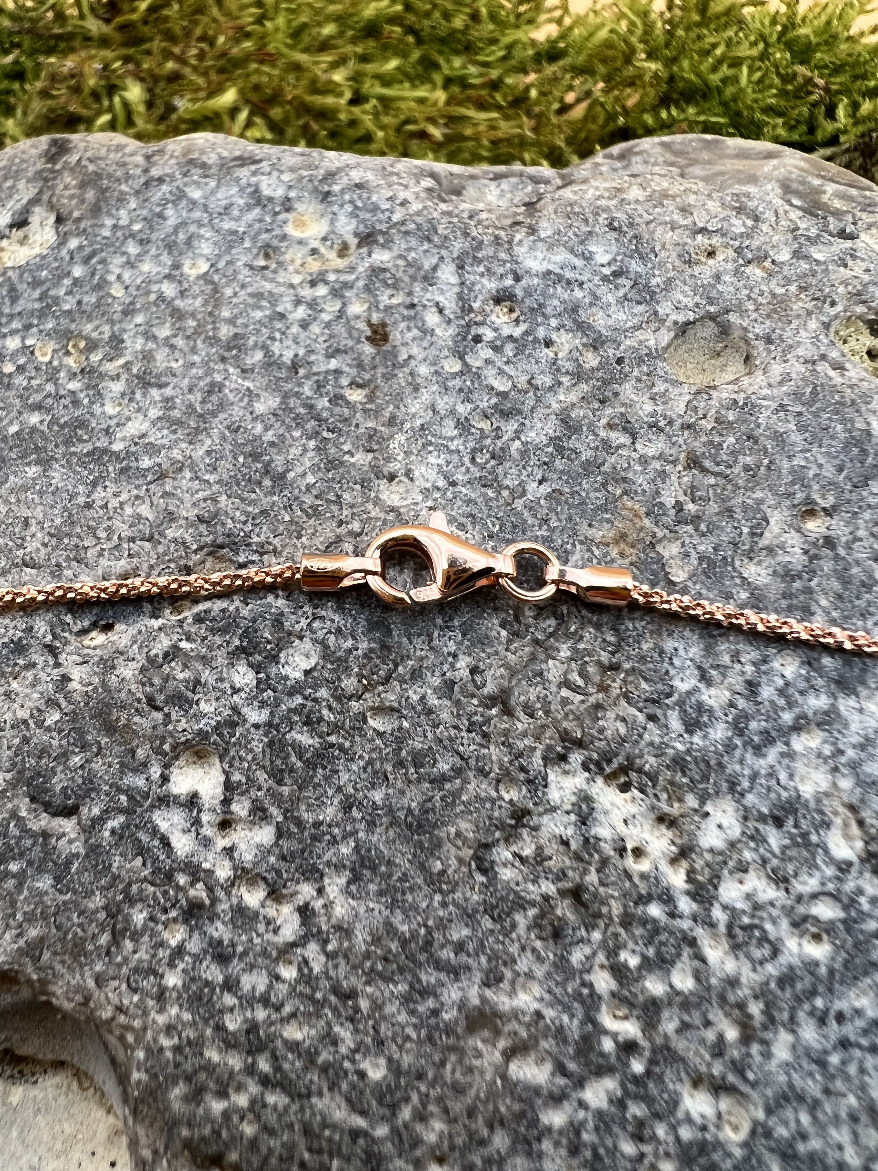 Criss-Cross Kette rosé, 50cm