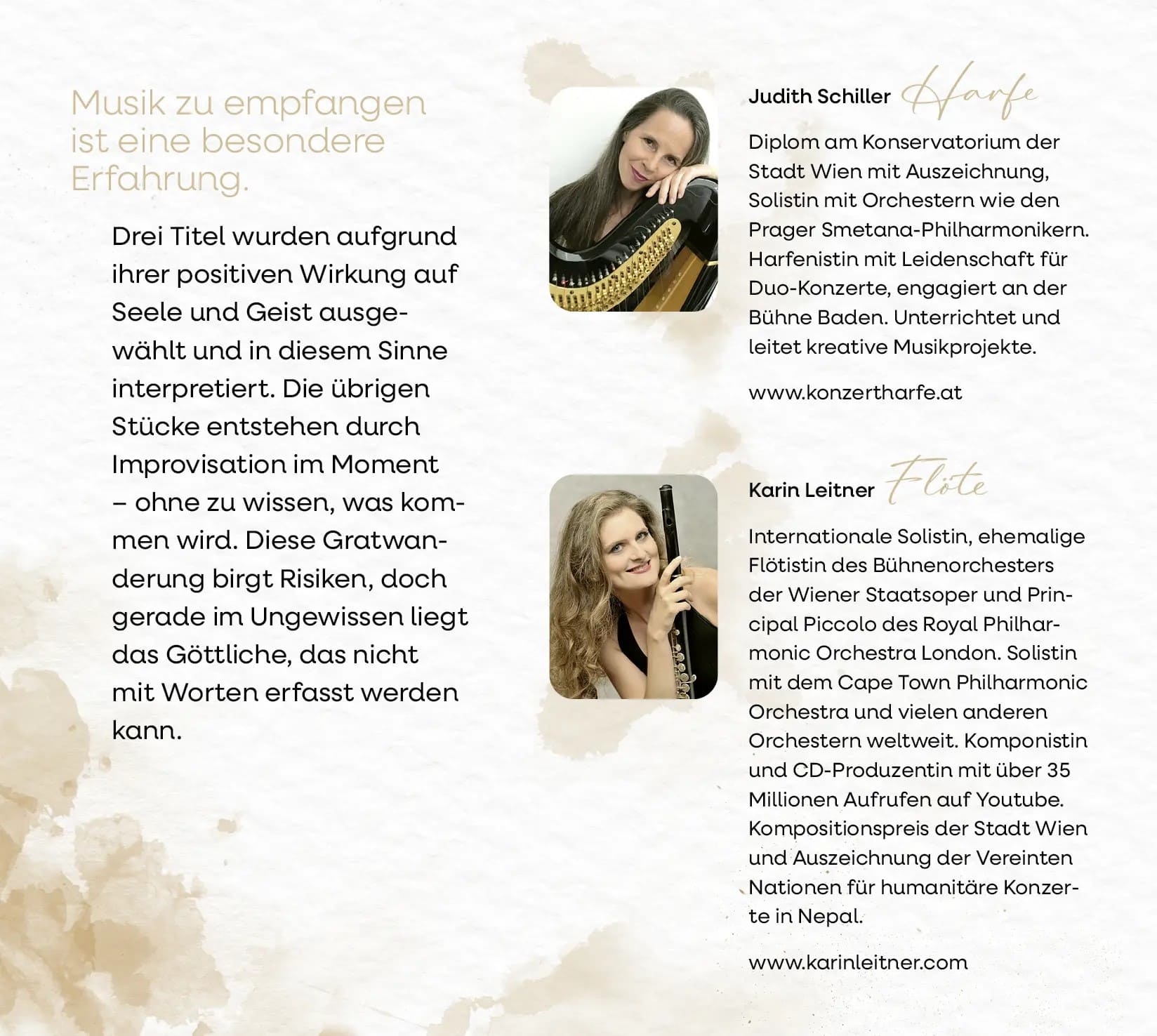 Klangkarte Harfe & Flöte - Im Einklang Klangkarte Harfe & Flöte - Im Einklang
