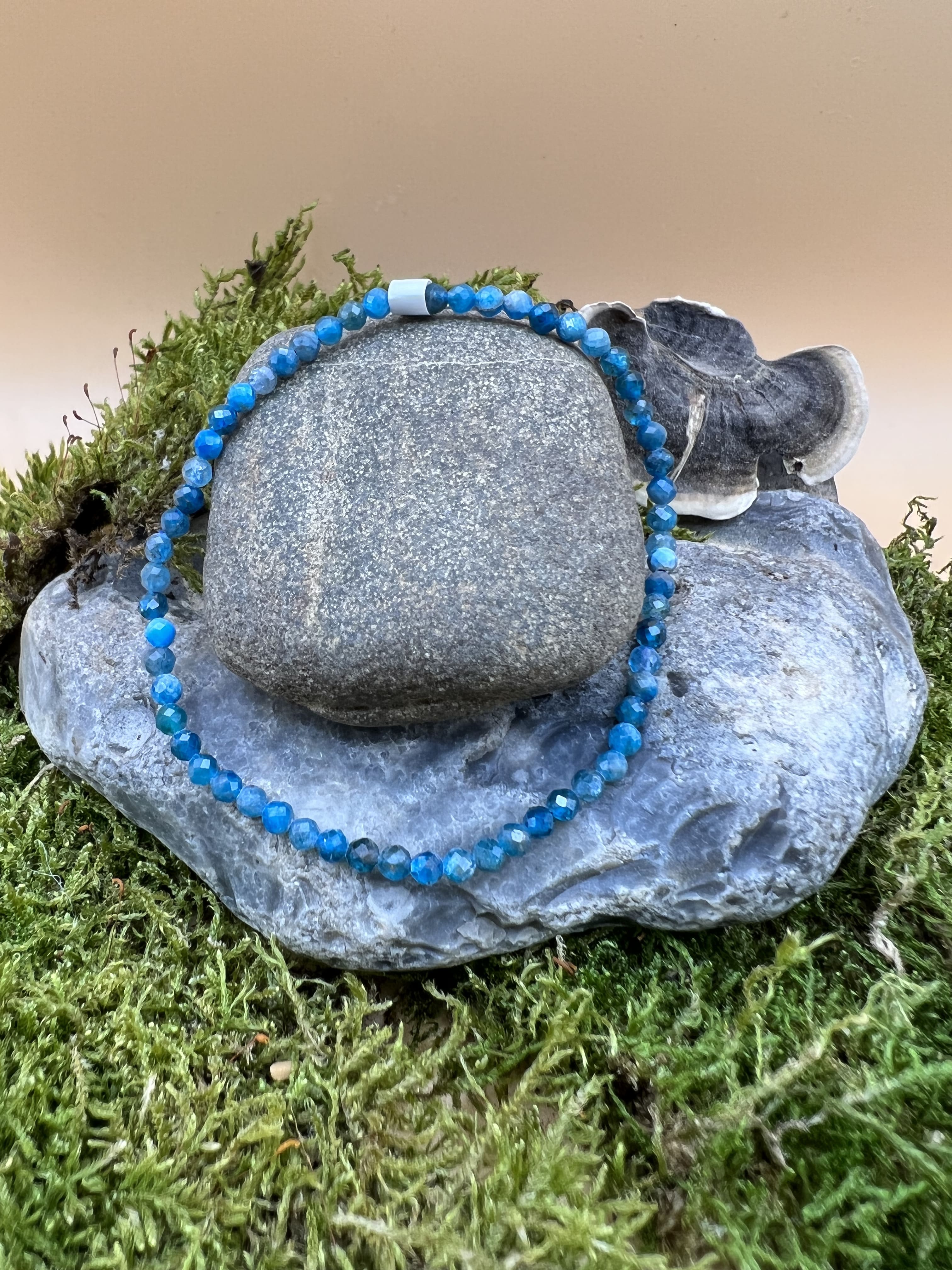 Apatit blau Armband flex