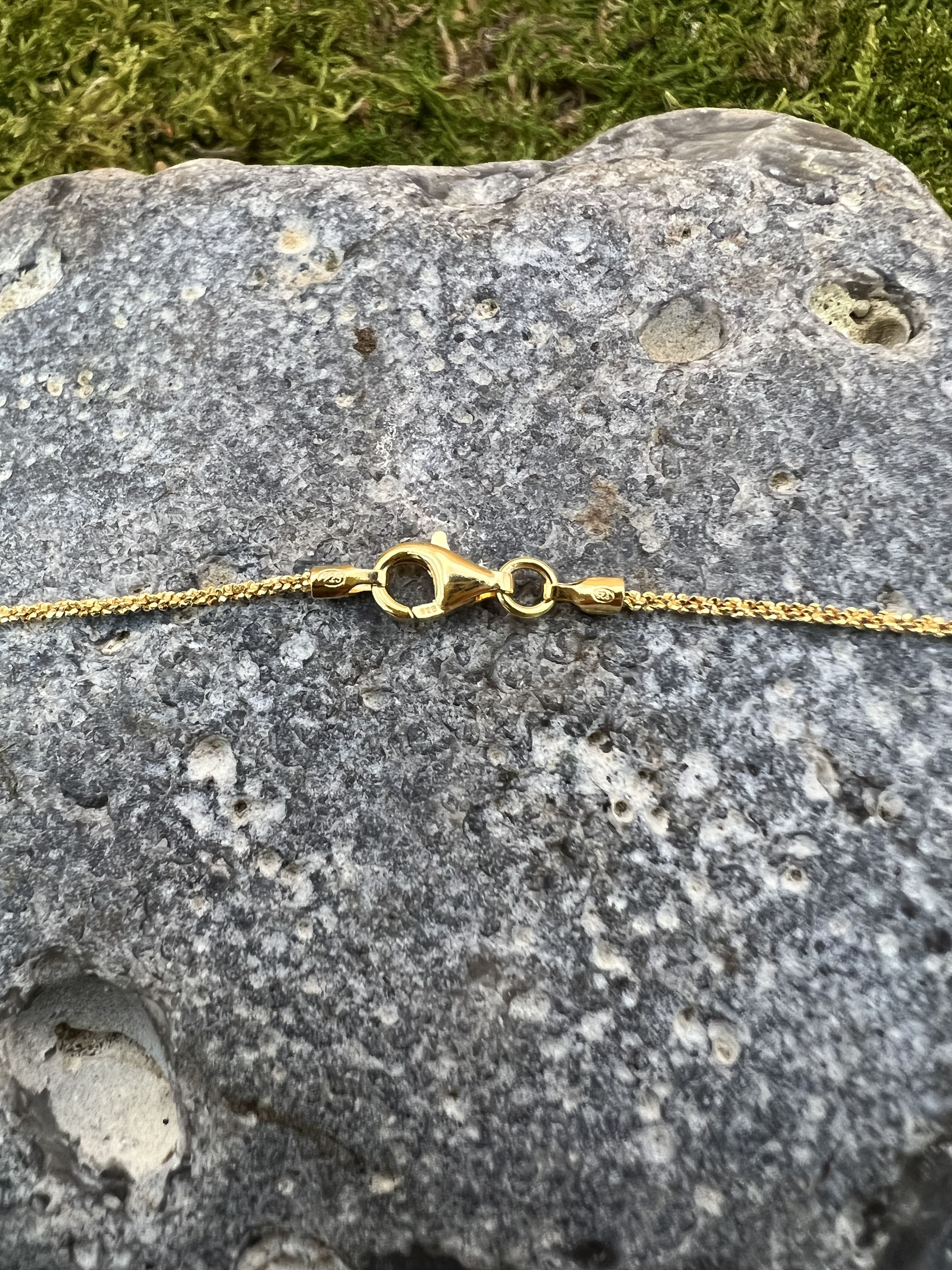 Criss-Cross Kette gold, 50cm