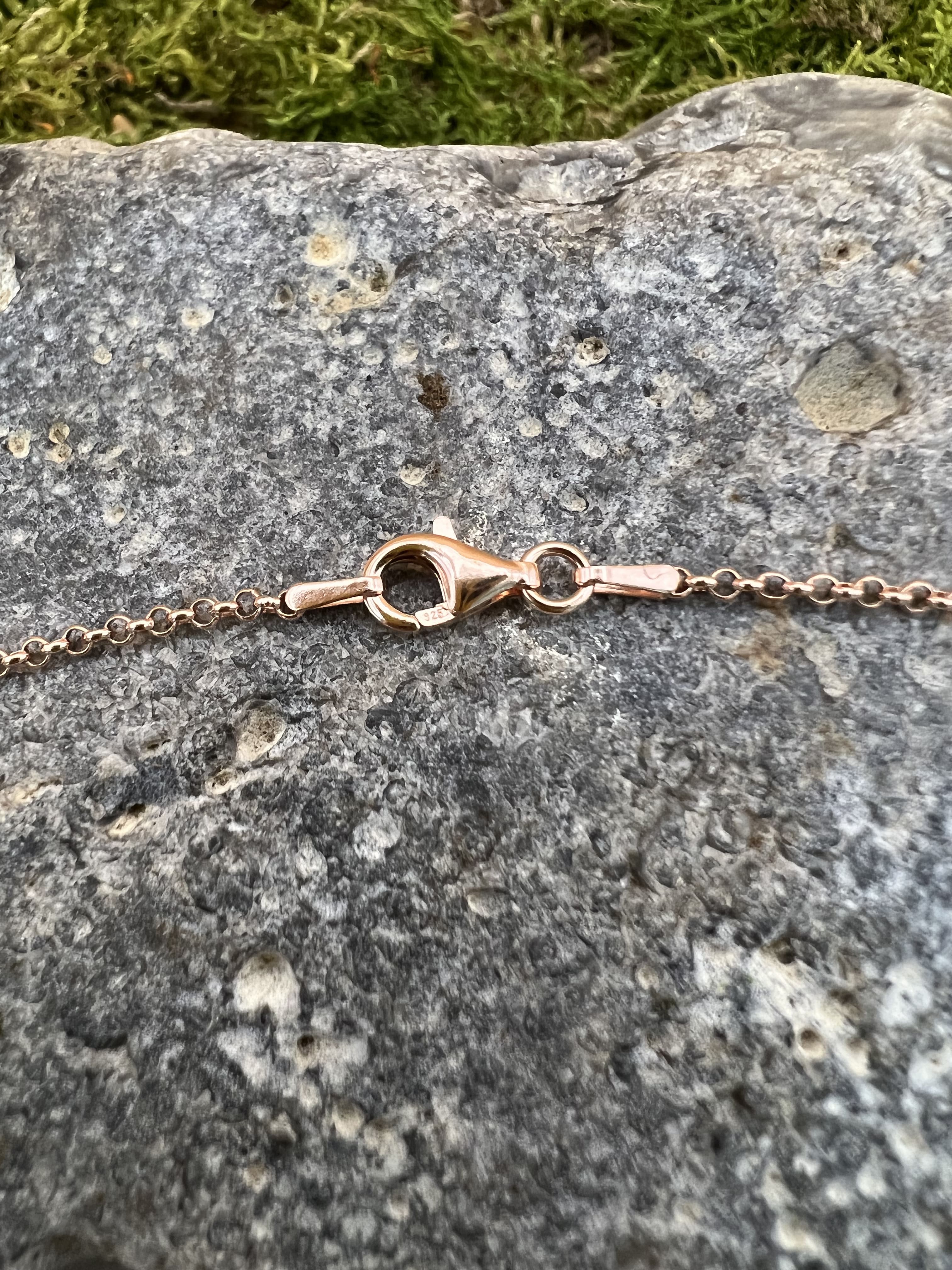 Erbskette rosé, 40cm